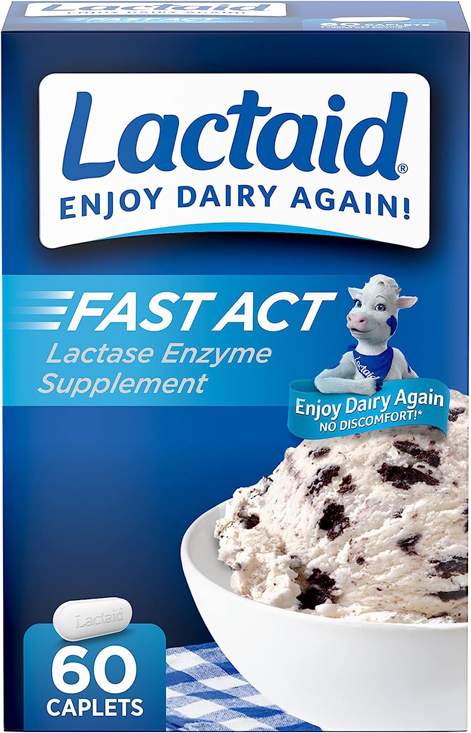 Lactaid Enzima Lactasa 60 Caps